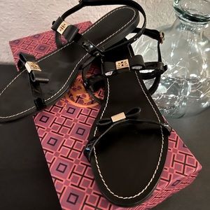 Tory Burch Black Sandals size 8